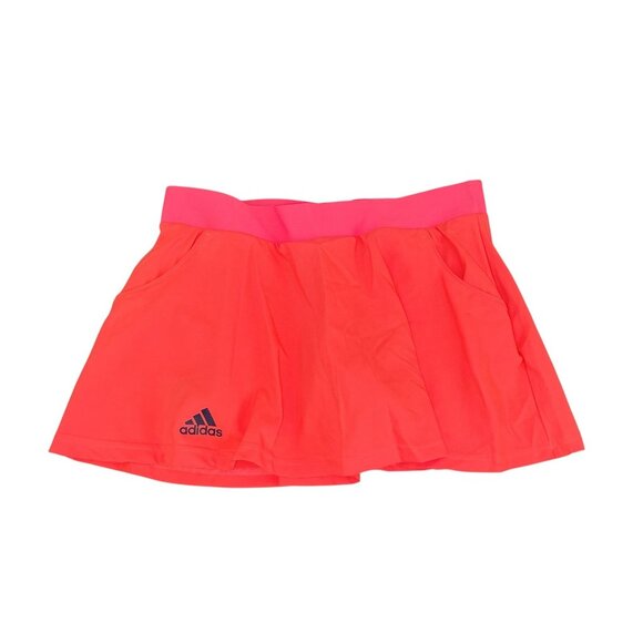 Adidas Women's Orange Club Skort Tennis Running Training Skirt Size Small NWT - Picture 1 of 3